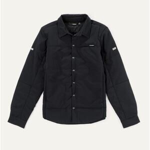 Truewerk Flac Shacket Men’s Size Large Black Workwear Blue Collar tearresistance